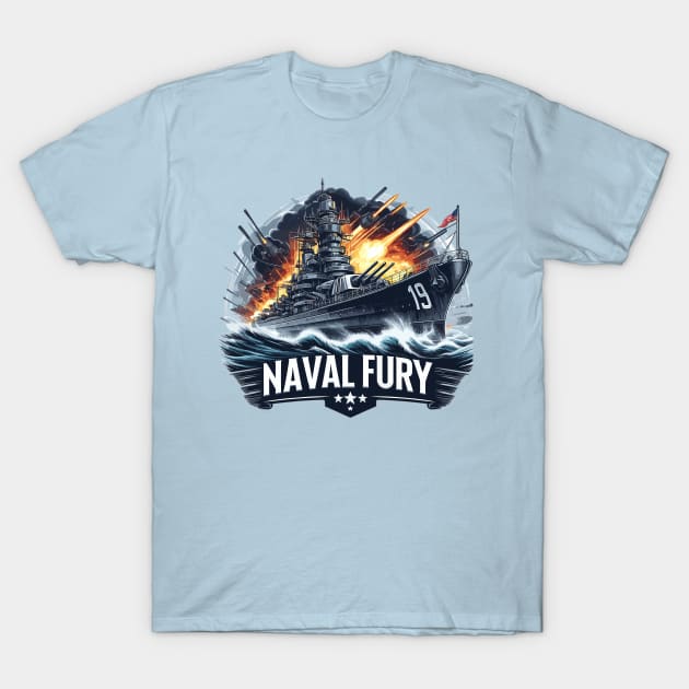 Battleship T-Shirt by Vehicles-Art